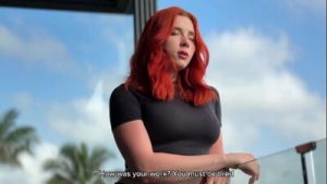 Redhead Gives Footjob After Foot Massage, Fucks And Gets Cum On Feet In Fishnet Stockings POV