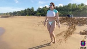 Hot Latina With Huge Natural Tits Gets Fucked On Vacation. Amateur Couple