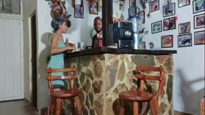 No one was home, so we made a lot of noise. It feels so good to have milk flowing out of my ass!