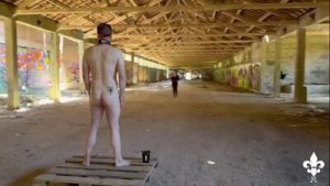 Fisted in the abandoned factory!