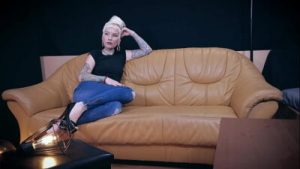 Kaska at her very 1st Hardcore Casting