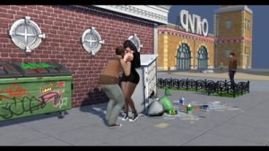 Nat gangbang with hobos outdoors