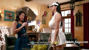 Smashing Her step MOMS Big Boing Boobs Before She Can Smash Tennis Balls – Romi Rain, Kimmy Kimm