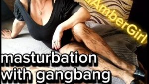 Polish milf KlaudiaAmberGirl masturbates to German gangbang porn