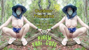 Amateur Thai villagers have sex in the forest public 4K 18