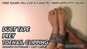 Duct Tape Prey Toenail Clipping