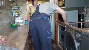 Sexy mature wife has a great fuck with the dishwasher repairman