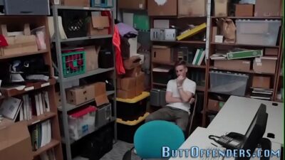 Mall cops fuck amateur in the ass