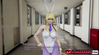 3D Hentai Animation: Artoria Pendragon in Bunny Cosplay – Enjoy Tits Massage and Intense Wet Pussy Fingering!
