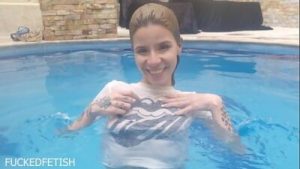 rock style wet Ashley Rose