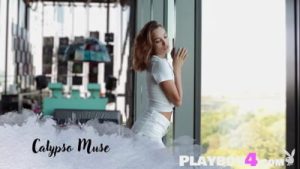 Big ass Petite Latina MILF Calypso Muse passion posing for the Playboy