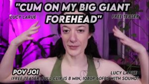 Cum On My Big Giant Forehead POV JOI