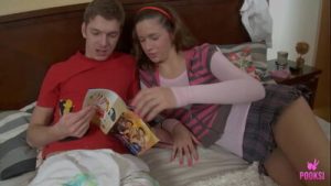 Cute Nora F Gets Her Face Covered In Milo P Warm Jizz After Sex!