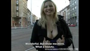 CZECH STREETS – Ilona takes cash for public sex