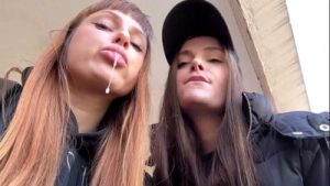 Double POV Spitting And Dirty Sneaker Soles Worship