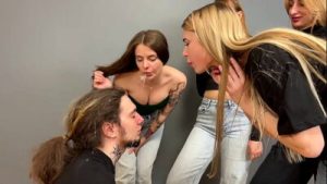 Extreme Humiliation With Spitting On Slave’s Face And Insults From Merciless Mistresses