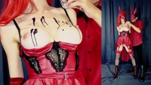 Halloween video part 1 – Hot wax on hot tits