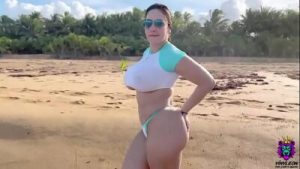 Hot German Girl With Huge Natural Tits Gets Fucked On Vacation. Amateur Couple