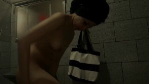 I fuck my myself with one dildo in the bathroom