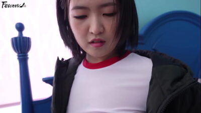 Korea – Busty Girlfriend Role-Playing in Black Stockings