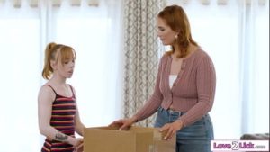 Now that I am 18 I can finally lick my busty stepmoms pussy