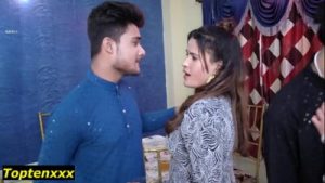 Real Indian wife swapping sex with clear Hindi talking