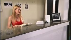 Sexy blondes with big boobs, Michelle Thorne and Natasha Marley, both wearing provocative…