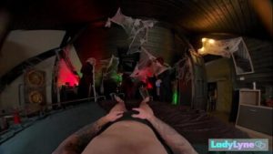 Hocus Pocus with the Three Witches on Halloween at LadyLyne