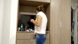 I finger my stepmother while she masturbates, intense orgasm