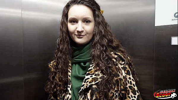 GERMAN SCOUT – Big natural saggy Tits Teen Alisa Horakova with Hairy Pussy at Casting Fuck