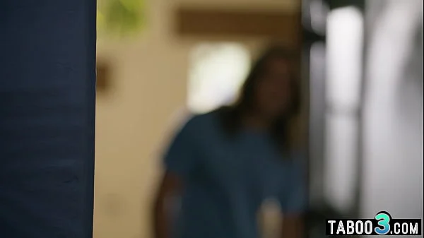 Perv stepbro has to keep his asian teen stepsisters Lulu Chu mouth shut