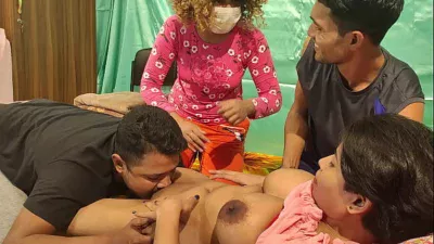 Shathi khatun and hanif and Shapan  and Rumpa Akter Group Fucking in a Rented Room In deshi hot girl and two yaung boys best sex xxx porn xvideos