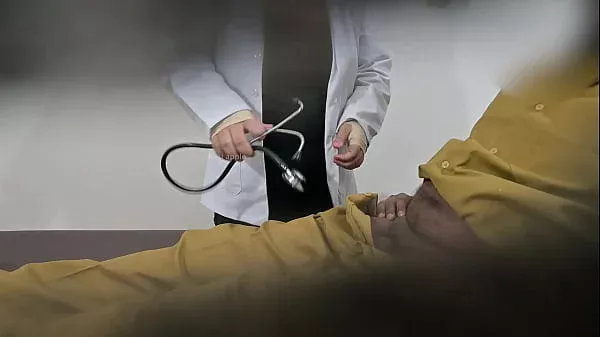 Truck driver having fun with doctor