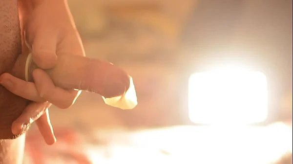 Big Cumshot Inside The Condom