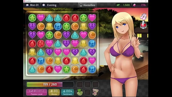 HuniePop – Part 1 – UNCENSORED (Compilation of all sex scenes) HD 1080p – Full Game – Easter Eggs – all scenes and secrets