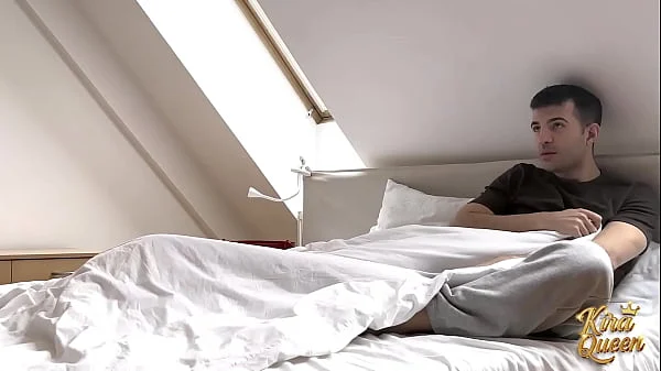 Kira Queen Blows And Fucks Her Porn-Watching Friend!