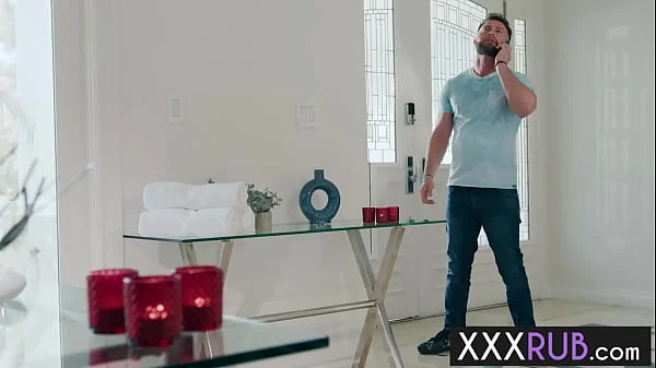 Massage and blowjob is the best therapy and big ass MILF is best masseuse