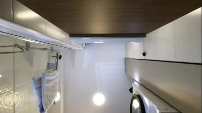 Raver girl comes from EDM Music Festival to change her slutty outfit by taking it off to flash hairy pussy and naked ass