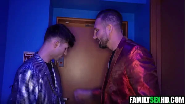 Stripper Stepdaughter Bribes Stepdad & Stepbrother With Pussy