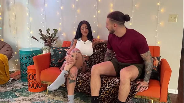 Tatted Armenian Babe Fucking & Breeding her Personal Trainer