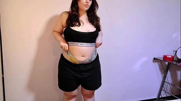 Cute Tubby Babe Spreads Her Nasty Asshole for You