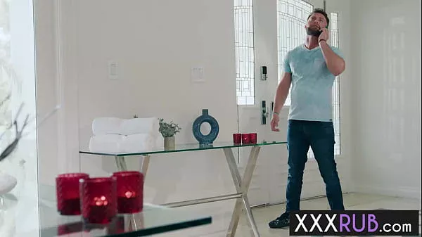 Massage and blowjob is the best therapy and big ass MILF is best masseuse