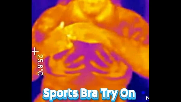 Sports Bra Try-On, Boob Bounce Tests, Naked Twerk Tease THERMAL POV (4K Portrait)