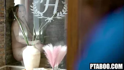 WTF! My Hot Cheerleader Stepsis Caught Rubbing her Pussy in Shower and Bangs my BBC Kimmy Kimm, Mighty Dee