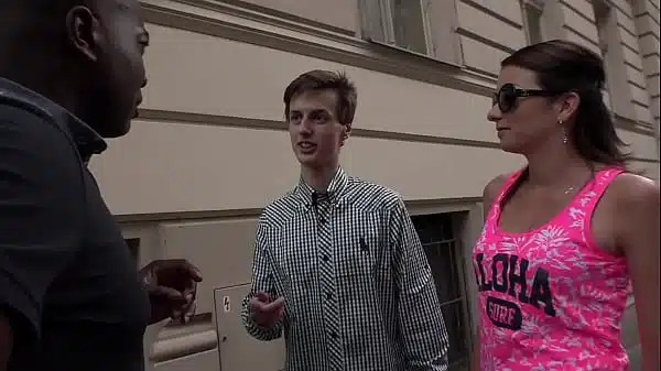 A poor guy watches his wife’s ass and pussy being used by a strange Black man, then licks up his cum left on her