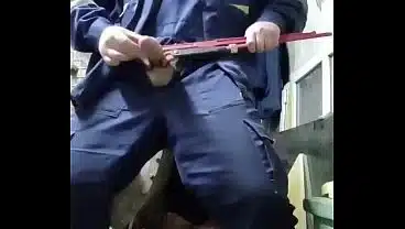 A shot of hot cum from a hard cock of a Russian gay!