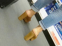 Gorgeous Arabian Feet In High Heels Mules