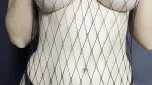 My nipples fit through the holes in my fishnets