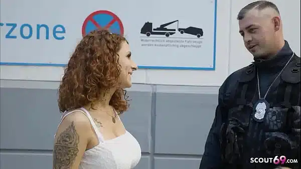 Risky Public Scandal Sex – German Mara Martinez give a Fuck to Police Officer