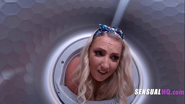 StepMom Lets Me Freeuse Her While Stuck In Dryer